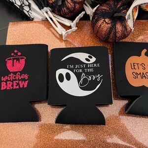 Halloween Themed Drink Sleeves